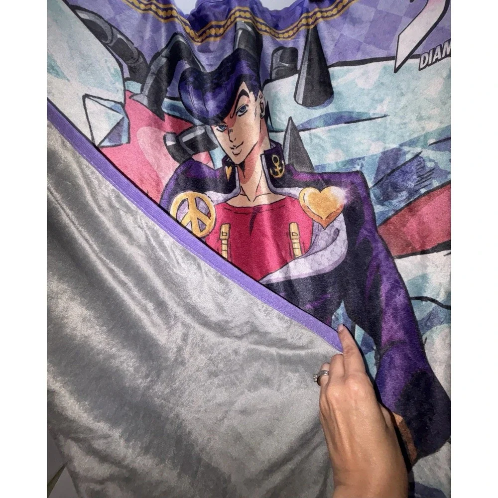 JoJo's Bizarre Adventure Josuke Higashikata and his Stand Throw Blanket SOFT‎